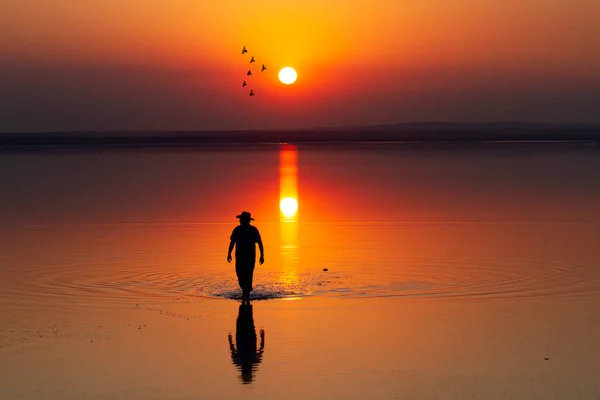 Lago Salt Segundo Lago Más Grande Turquía — Foto de Stock