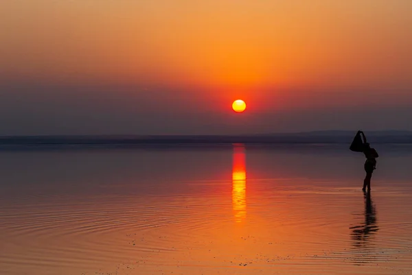 Озеро Солт Второе Величине Озеро Турции — стоковое фото