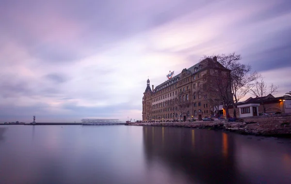Haydarpasa Train Station Photographed Long Exposure Technique Excellent Historical Building — 스톡 사진