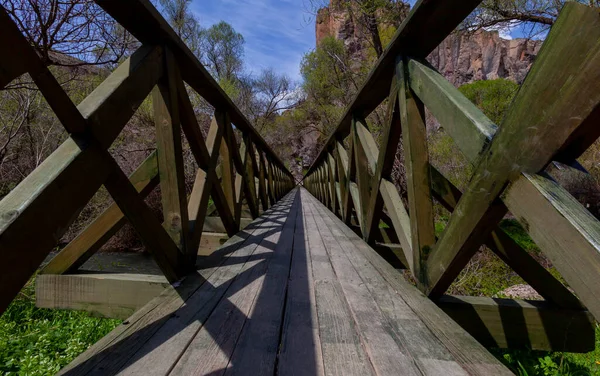 Vale Ihlara Capadócia Ihlara Valley Mosteiro Peristrema Ihlara Gorge Vale — Fotografia de Stock