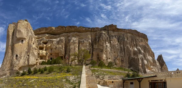 Cavusin Church Unesco World Heritage Spectacular Volcanic Rock Formation Devrent — Zdjęcie stockowe