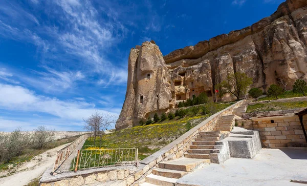 Cavusin Church Unesco World Heritage Spectacular Volcanic Rock Formation Devrent — Zdjęcie stockowe