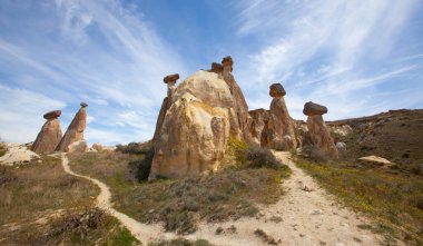 Cappadocia is the region that emerged when the soft layers formed by lava and ashes erupted by Erciyes, Hasanda and Gllda 60 million years ago were eroded by rain and wind over millions of years.