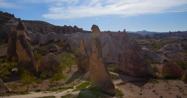 Cappadocia Region Emerged Soft Layers Formed Lava Ashes Erupted Erciyes — Foto Stock