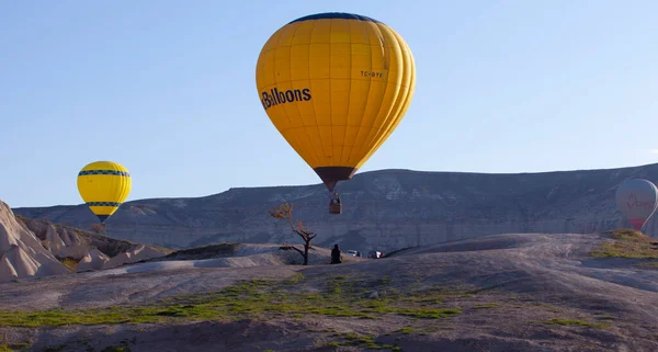 Cappadocia Region Emerged Soft Layers Formed Lava Ashes Erupted Erciyes — Stock Photo, Image