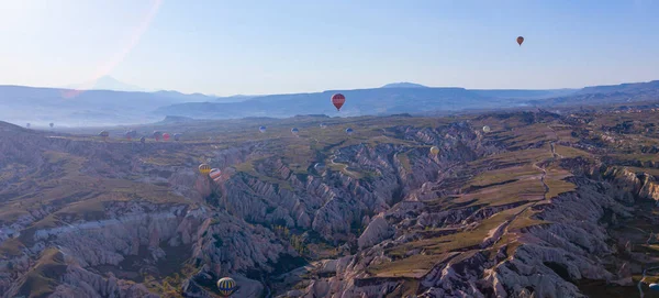 Cappadocia Region Emerged Soft Layers Formed Lava Ashes Erupted Erciyes — Foto de Stock