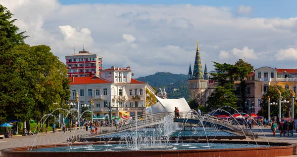 Cityscape Krásnou Architekturou Náměstí Evropy Batumi — Stock fotografie