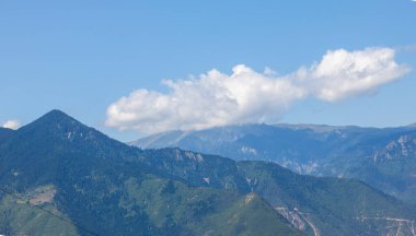 The dam lake of Deriner dam in Artvin province.