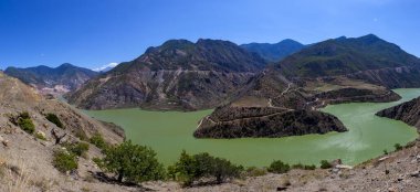The dam lake of Deriner dam in Artvin province.