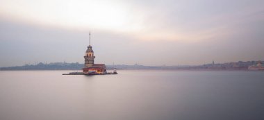 The Maiden's Tower is one of the most photographed structures in the world, it was photographed with the long exposure technique at sunset hours.