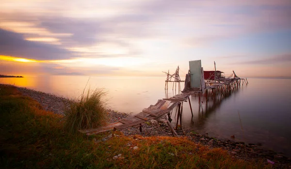 Umakdere Village Tekirdag Which Suitable Region Fishing Fish Night Star — ストック写真