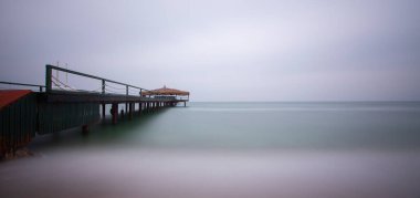 Istanbul Marmara Sea coastline, long exposure photography technique