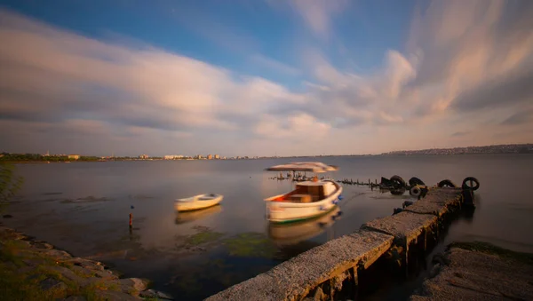 Istanbul Marmara Sea Coastline Long Exposure Photography Technique — Fotografia de Stock