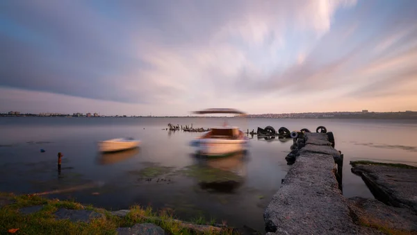 Istanbul Marmara Sea Coastline Long Exposure Photography Technique — Stock Fotó