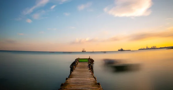 Istanbul Marmara Sea Coastline Long Exposure Photography Technique — Stock Photo, Image