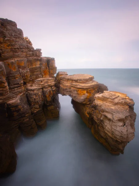 Rocky Cliffs Black Sea Well Suited Long Exposure Photography City — 스톡 사진