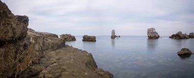 Kerpe Cliffs, long exposure shot at sunset. Kocaeli, Turkey