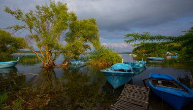 View of Sapanca Lake which is located in the Sakarya district of Turkey.