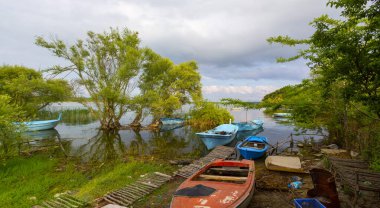 View of Sapanca Lake which is located in the Sakarya district of Turkey.