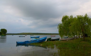View of Sapanca Lake which is located in the Sakarya district of Turkey.