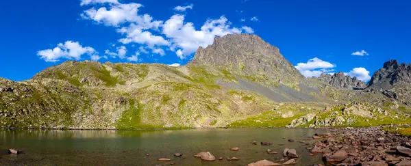 Scenic Panorama Base Camp Vercenik Picturesque Kackar Mountain Range Turke — Stok fotoğraf
