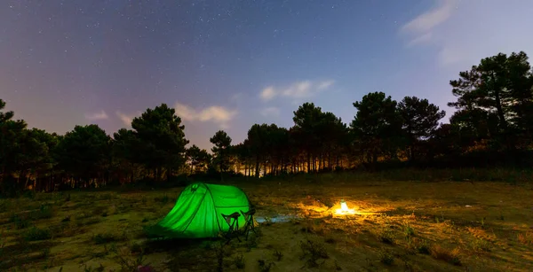 Steel wool yarn and friends camping