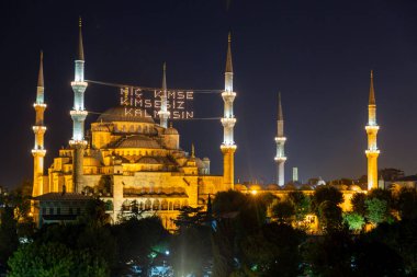 The Blue Mosque in Istanbul, Turkey. (Sultanahmet Camii).
