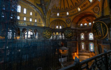 Ayasofya (Ayasofya) İstanbul, Türkiye, Bizans mimarisi, kent simgesi ve mimari dünya harikası