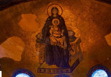 Ayasofya (Ayasofya) İstanbul, Türkiye, Bizans mimarisi, kent simgesi ve mimari dünya harikası