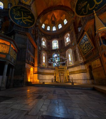 Ayasofya (Ayasofya) İstanbul, Türkiye, Bizans mimarisi, kent simgesi ve mimari dünya harikası