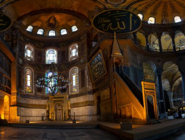 Ayasofya (Ayasofya) İstanbul, Türkiye, Bizans mimarisi, kent simgesi ve mimari dünya harikası
