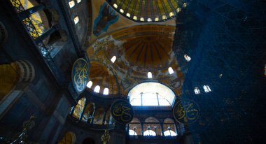 Ayasofya (Ayasofya) İstanbul, Türkiye, Bizans mimarisi, kent simgesi ve mimari dünya harikası