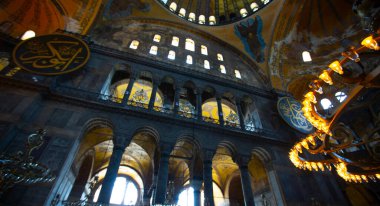 Ayasofya (Ayasofya) İstanbul, Türkiye, Bizans mimarisi, kent simgesi ve mimari dünya harikası