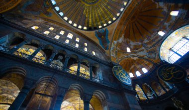 Ayasofya (Ayasofya) İstanbul, Türkiye, Bizans mimarisi, kent simgesi ve mimari dünya harikası