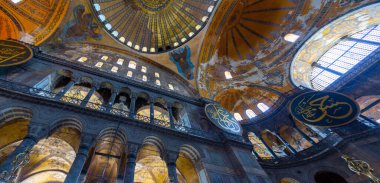 Ayasofya (Ayasofya) İstanbul, Türkiye, Bizans mimarisi, kent simgesi ve mimari dünya harikası