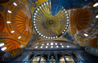 Ayasofya (Ayasofya) İstanbul, Türkiye, Bizans mimarisi, kent simgesi ve mimari dünya harikası