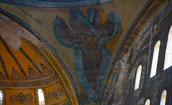 Εσωτερικό Αγίας Σοφίας Αγία Σοφία Αγιασόφια Στην Κωνσταντινούπολη Τουρκία Βυζαντινή — Φωτογραφία Αρχείου