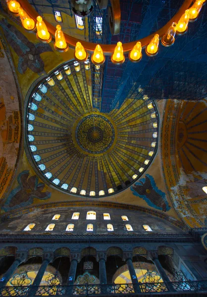 Hagia Sophia Hagia Sofia Ayasofya Interiér Istanbulu Turecko Byzantská Architektura — Stock fotografie