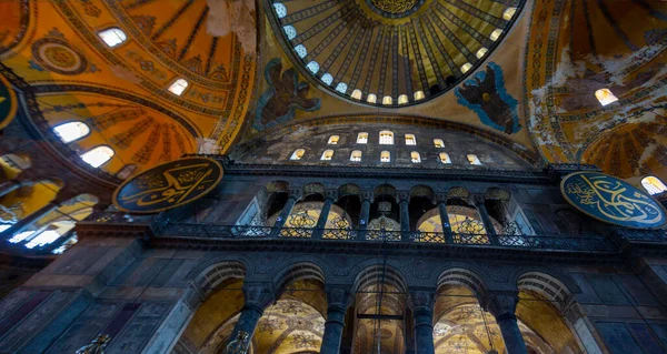 Интерьер Собора Святой Софии Hagia Sofia Ayasofya Стамбуле Турция Византийская — стоковое фото