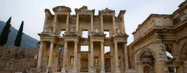 Celsius Library Ancient City Ephesus Efes Most Visited Ancient City — Zdjęcie stockowe