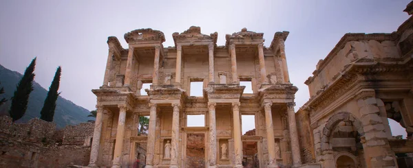 Celsius Library Ancient City Ephesus Efes Most Visited Ancient City — Zdjęcie stockowe