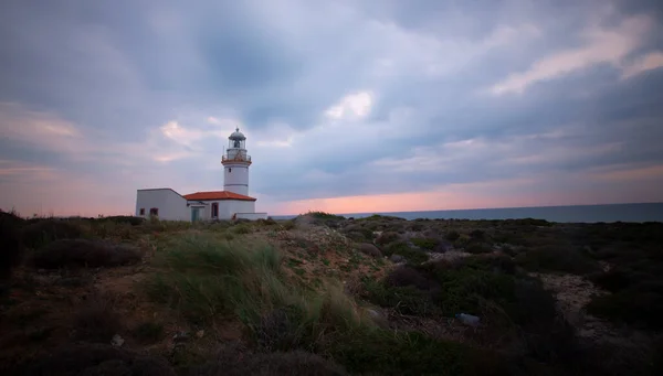 Farol Polente Está Localizado Borda Mais Ocidental Bozcaada Foi Construído — Fotografia de Stock