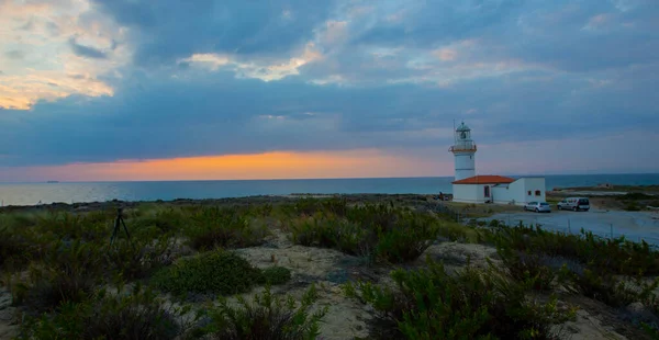 Faro Polente Está Situado Extremo Occidental Bozcaada Fue Construido 1861 — Foto de Stock