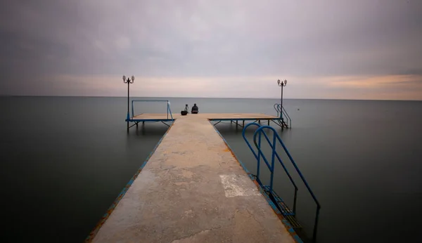 Wharf Photos Winter Months Bodrum Town Turkey Were Taken Long — Zdjęcie stockowe