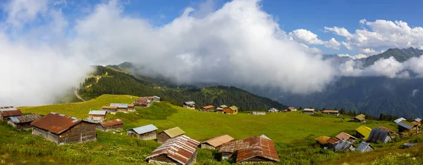 Sal Plateau Distriktet Camlihemsin Provinsen Rize Kackerbergen Upplyst Turkiet — Stockfoto