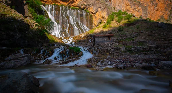Cachoeiras Kapuzbasi Parque Nacional Aladaglar 156 Sul Urgup Leste Níger — Fotografia de Stock