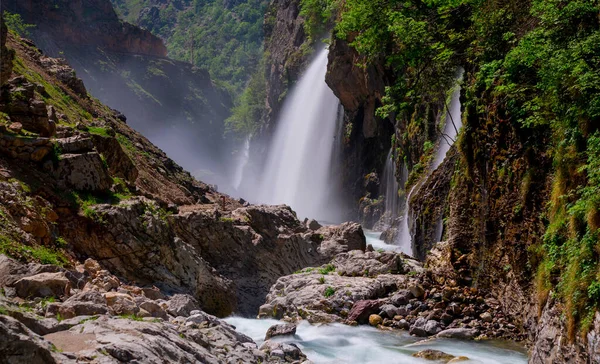 Kapuzbasi Waterfalls Aladaglar National Park 156 Miles South Urgup East — Stock Photo, Image
