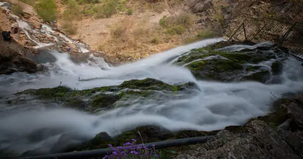 Wodospady Kapuzbasi Parku Narodowym Aladaglar 156 Południe Urgup Wschód Nigde — Zdjęcie stockowe