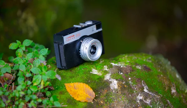 Alte Kameras Die Von Reportern Kriegen Verwendet Werden Antik — Stockfoto