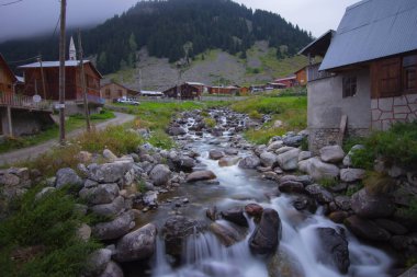 Rize 'deki Elevit Platosu. Bu plato, Rize 'nin Camlihemsin ilçesinde yer almaktadır. Kackar Dağları bölgesi. Rize, Türkiye.